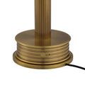 Alternate side view of ribbed vertical column and round horizontal base