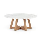 Product Image 3 for Creston Coffee Table White Marble from Four Hands