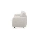 Side profile of Callie Sofa highlighting high back and rounded arm cushions