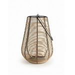 Product Image 6 for Natural Iron & Bamboo Lantern Dia 8" from BIDKHome