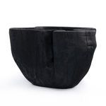 Opposite side angle showing deep organic crack on bowl exterior
