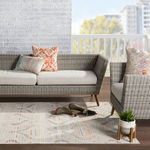 Product Image 11 for Nikki Chu By  Jive Indoor / Outdoor Trellis Gray / Orange Area Rug from Jaipur 