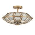 Product Image 8 for Valentina Brass and Mirror Semi-Flush Mount from Currey & Company