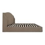 Side profile of Weston Storage Bed showing bed slats and frame depth without mattress