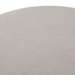 top view showing uniform round shape and natural stone-like tabletop texture
