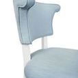 Product Image 4 for Round Back Dining Chair With Matte White Lacquer Legs Upholstered from Worlds Away