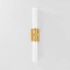 Glen Oaks Wall Sconce mounted on wall casting soft shadow from side angle