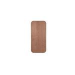 Rear view of Kai Floor Mirror showing natural wood back and securing screws