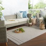 Product Image 9 for Vella Indoor/ Outdoor Trellis Gray/ Cream Rug from Jaipur 