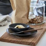 Product Image 3 for Livia Ceramic Stoneware Oval Plate, Set of 6 - Matte Black from Costa Nova