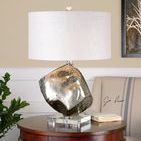 Product Image 2 for Uttermost Everly Silver Glass Table Lamp from Uttermost