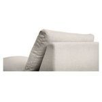 Close-up of backrest cushion angle and fabric texture on Miles Outdoor Chaise