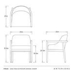 Product Image 9 for Chilton Outdoor Dining Chair from Arteriors