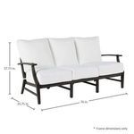 Product Image 5 for Croquet Aluminum Sofa from Summer Classics