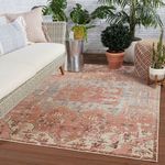 Product Image 6 for Priyah Indoor/ Outdoor Medallion Pink/ Gray Rug from Jaipur 