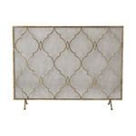 Product Image 1 for Agra Antique Gold 34 Inch Metal Fire Screen from Elk Home