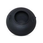 Top-down view highlighting the circular opening and inside cavity of the vase