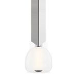Scranton Pendant shown in close framing with light on, highlighting soft glow and rounded profile