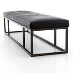 Product Image 15 for Beaumont Leather Bench - Rider Black from Four Hands