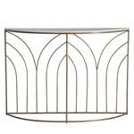 Product Image 1 for Valera Antique Aged Brass Iron & Marble Console Table from Gabby