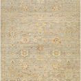 Product Image 1 for Ghazni Hand-Knotted Wool Tan / Light Blue Rug - 9' x 12' from Surya