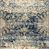 Long narrow runner style showcasing repeated central medallion pattern in blue and ivory
