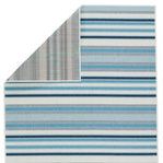 Product Image 1 for Lloria Indoor/ Outdoor Striped Blue/ Cream Rug from Jaipur 
