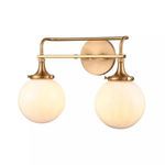 Product Image 1 for Beverly Hills 2 Light Vanity Light In Satin Brass from Elk Lighting