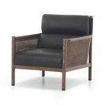 Product Image 1 for Kempsey Leather Accent Chair - Heirloom Black from Four Hands
