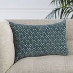 Product Image 5 for Colinet Trellis Blue/ Silver Lumbar Pillow from Jaipur 