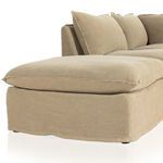 Product Image 7 for Andre Slipcover 4-Piece Left-Facing Sectional with Ottoman - Broadway Canvas from Four Hands