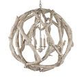 Product Image 11 for Driftwood Whitewash Orb Chandelier from Currey & Company