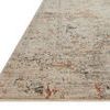 Close-up angled view showing the low pile texture and detailed abstract pattern of the Axel rug.
