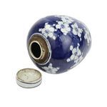 Product Image 3 for Blue & White Tiny Lid Mini Jar Blue Plum Petal from Legend of Asia