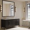 Product Image 18 for Verona Black Linen Vanity with Rectangular Undermount Sink from Currey & Company