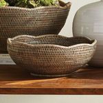 Product Image 4 for Burma Rattan Scalloped Edge Bowl from Napa Home And Garden