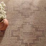 Product Image 7 for Adrar Indoor / Outdoor Tribal Brown / Black Rug 18" x 18" from Jaipur 