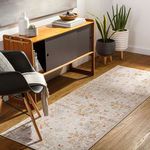 Product Image 3 for Avant Garde Woven Brick Red / Denim Rug - 2'7" x 10' from Surya