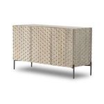 Product Image 1 for Raffael Carved Stonewash Grey Small Media Console from Four Hands