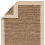 Product Image 3 for Query Handmade Bordered Brown / Tan Rug 18" x 18" from Jaipur 