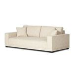 Diagonal front-left angle of Peyton Sofa showing sleek arm profile and cushion depth