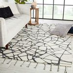 Product Image 3 for Raska Handmade Abstract Gray/ Ivory Rug from Jaipur 