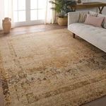 Product Image 5 for Elinor Hand-Knotted Medallion Brown / Terracotta Rug 18" x 18" from Jaipur 