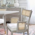 Product Image 7 for Marshall Soft Grey Cane & Linen Arm Chair from Villa & House