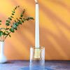 Product Image 2 for Glass Clear & Yellow Candle Holder from BIDKHome