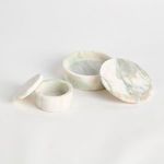 Product Image 3 for Johanna Marble Round Lidded Boxes, Set Of 2 from Napa Home And Garden
