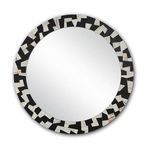 Product Image 1 for Bindu Abstract Round Mirror from Currey & Company
