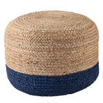 Product Image 2 for Oliana Ombre Blue/ Beige Cylinder Pouf from Jaipur 