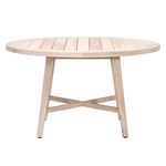 Product Image 1 for Carmel 54" Round Gray Teak Outdoor Dining Table from Essentials for Living