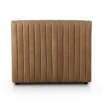 Back view showing vertical channeling extending across entire banquette back panel
